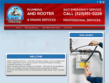 Tablet Screenshot of albertosplumbing.com